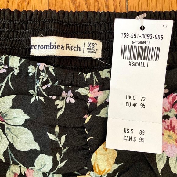 Off The Shoulder Midi Dress Abercrombie XS NWT - Picture 3 of 6